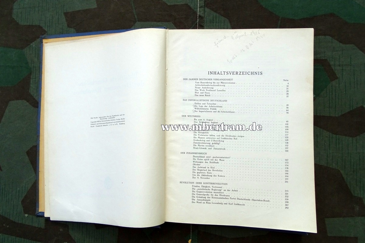 Arbeiter-Verl.: Illustrierte Geschichte der Deutschen Revolution