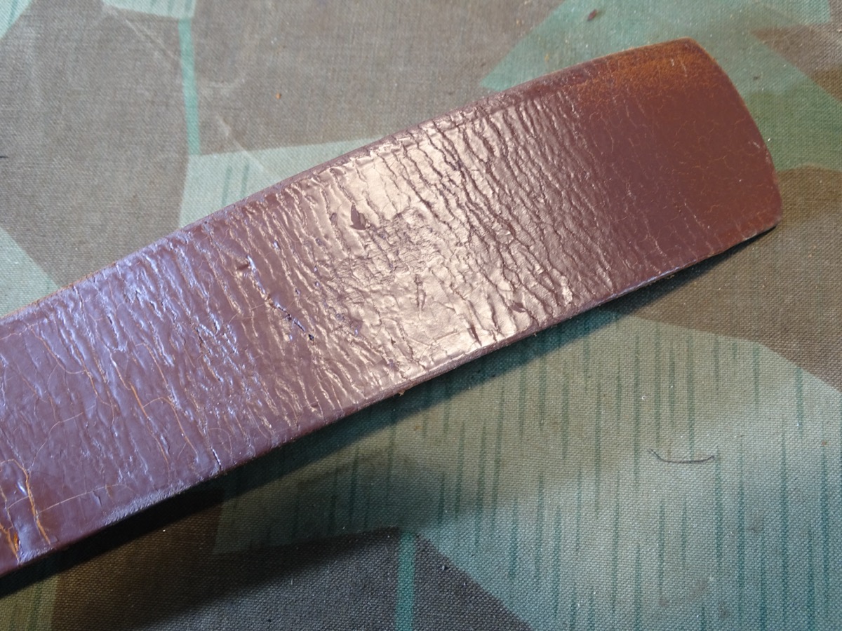 Brauner  Lackleder Ausgeh Koppelriemen für Luftwaffe / Kriegsmarine und Parteigliederungen:  SA / NSKK/ HJ etc.