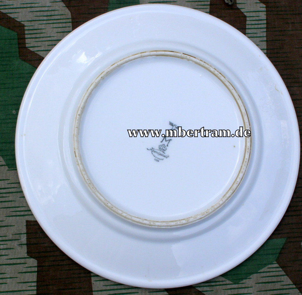 Kriegsmarine Essteller ca. 25cm. Koenigszelt Germany, 1937
