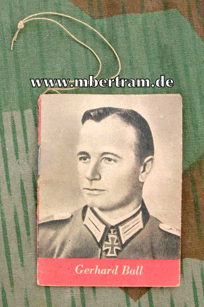WHW Büchlein Ritterkreuzträger Hauptmann Gerhard Ball