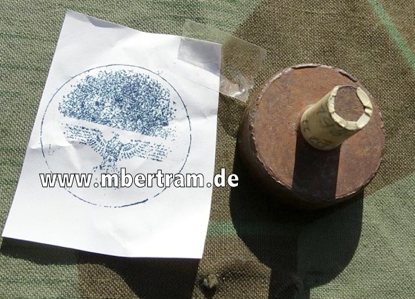 Metall Hoheitsadler Stempel, sehr saubere zeitgenössische Fertigung vor 1945