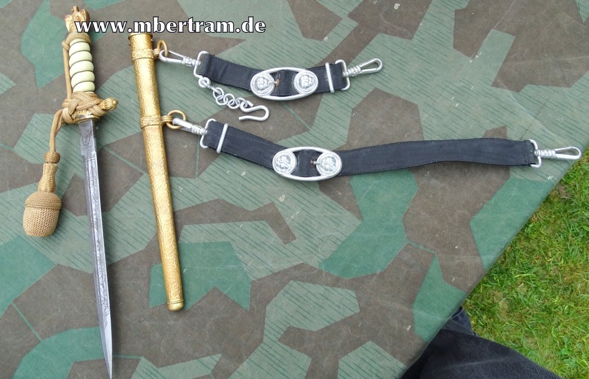 KM Offiziersdolch, Siegfried Waffen, Portepee, Beam.Gehänge