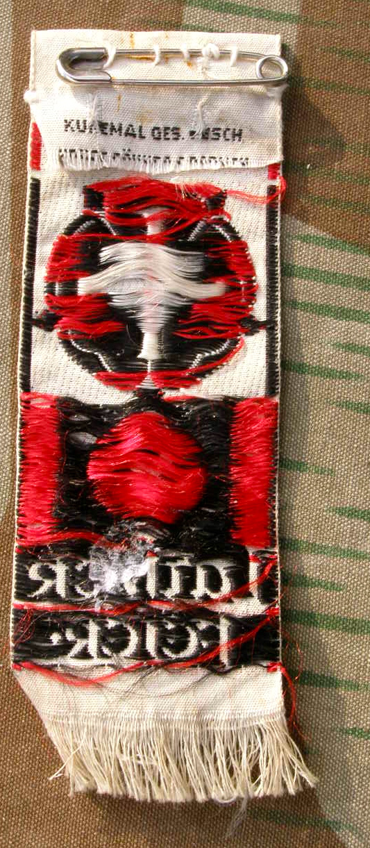 1483 / 1933 Luther Feier, Seidenbändchen, gestickt.