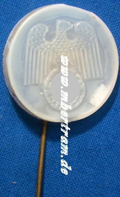 WHW, März 1934, Lauscha " Glasanstecker mit Reichsadler