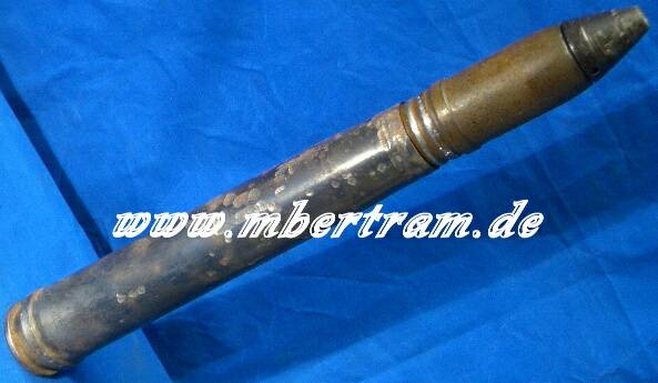 WH 3,7 cm Flak Spreng Leuchtspur Granate, Stahlzünder