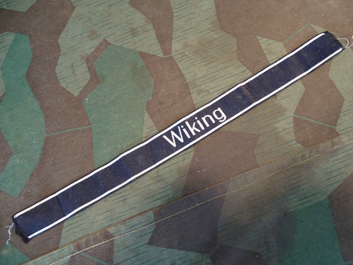 Replik:  Ärmelband SS Panzer Division Wiking, gewebt, Manschaften. 