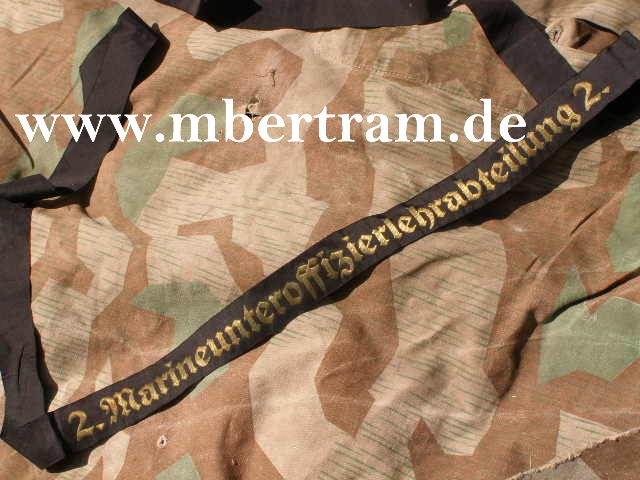 Mützenband Kriegsm."2. Marineunteroffizierlehrabteilung 2."