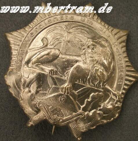 Kolonialabzeichen in Silber, In Memoriam, ges. gesch.,Nr.84162
