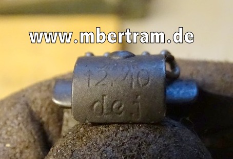 MG 34 Gurtkette 50 Patronen mit fest angebrachtem Einführstück. " 12.40 dej, ( Schwelm) WaA" SELTEN
