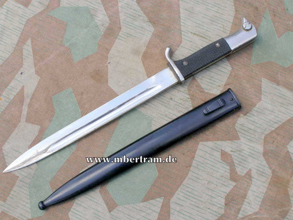 Wehrmacht, langes Extra Seitengewehr KS 98, E. F. Pack, SG