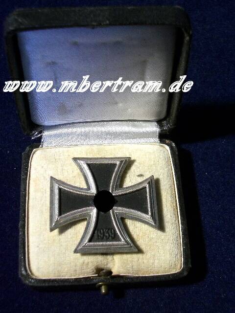 Eisernes Kreuz 1. Kl.1939 mit Verleihungsetui, ohne Hst.