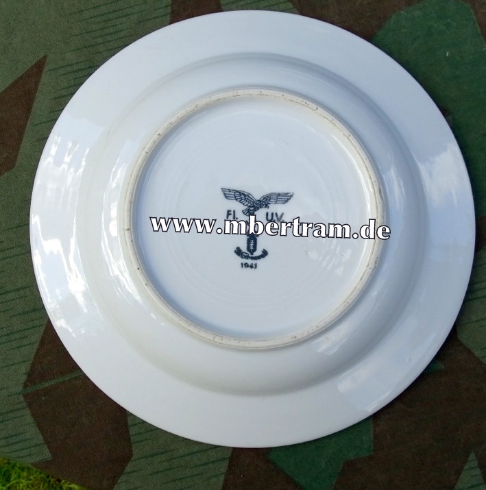 Luftwaffen Suppenteller, Adler, FL.U.V. Alt Schönwald 1941