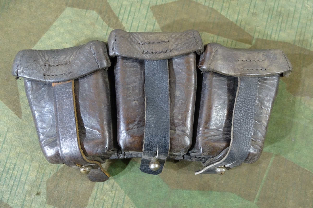 3er Patronentasche für K 98, Wehrmacht,  Bad Kudowa, Schlesien, 1941