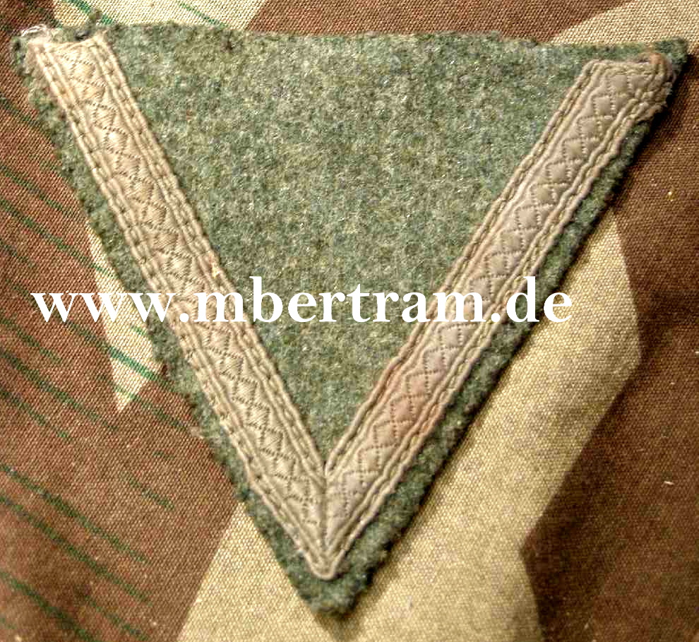 Ärmelwinkel Wehrmacht Obergefreiter. feldgrauer Stoff