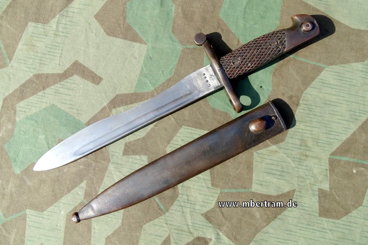 Macheten Bajonett M 41 für spanischen Mauser Karabiner 98 La Coruna , nrgl.