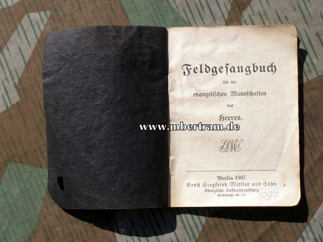 Evangelisches Feldgesangbuch, Mannschaften Heer von 1897