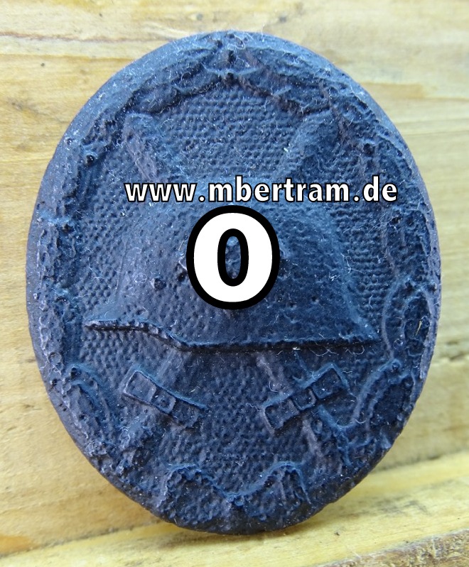 Verwundetenabzeichen 1939 in schwarz, Stahl geschwärzt, Fundstück