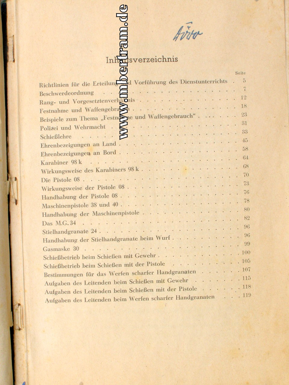 Unterrichtshefte der M.L.A., 1.u. 2. Teil,1943 DK Gold Träger