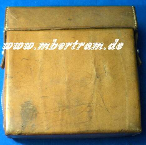 Luftschutz Gastasche, helles Glattleder, Söhngen & Co 1938