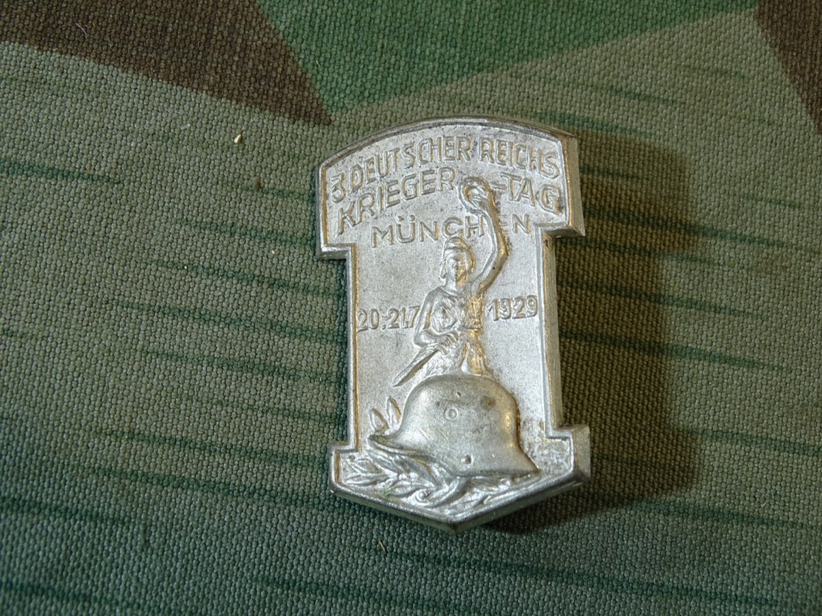 Veranstalltungsabzeichen.  3. Deutscher Reichskriegertag München, 20.-21.7.1929