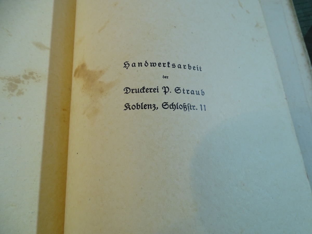 Gau Chronik über die Anfänge des Arbeitsgaues XXIV Mittelrhein. Seltenes und aufwendig gestalltetes Buch-