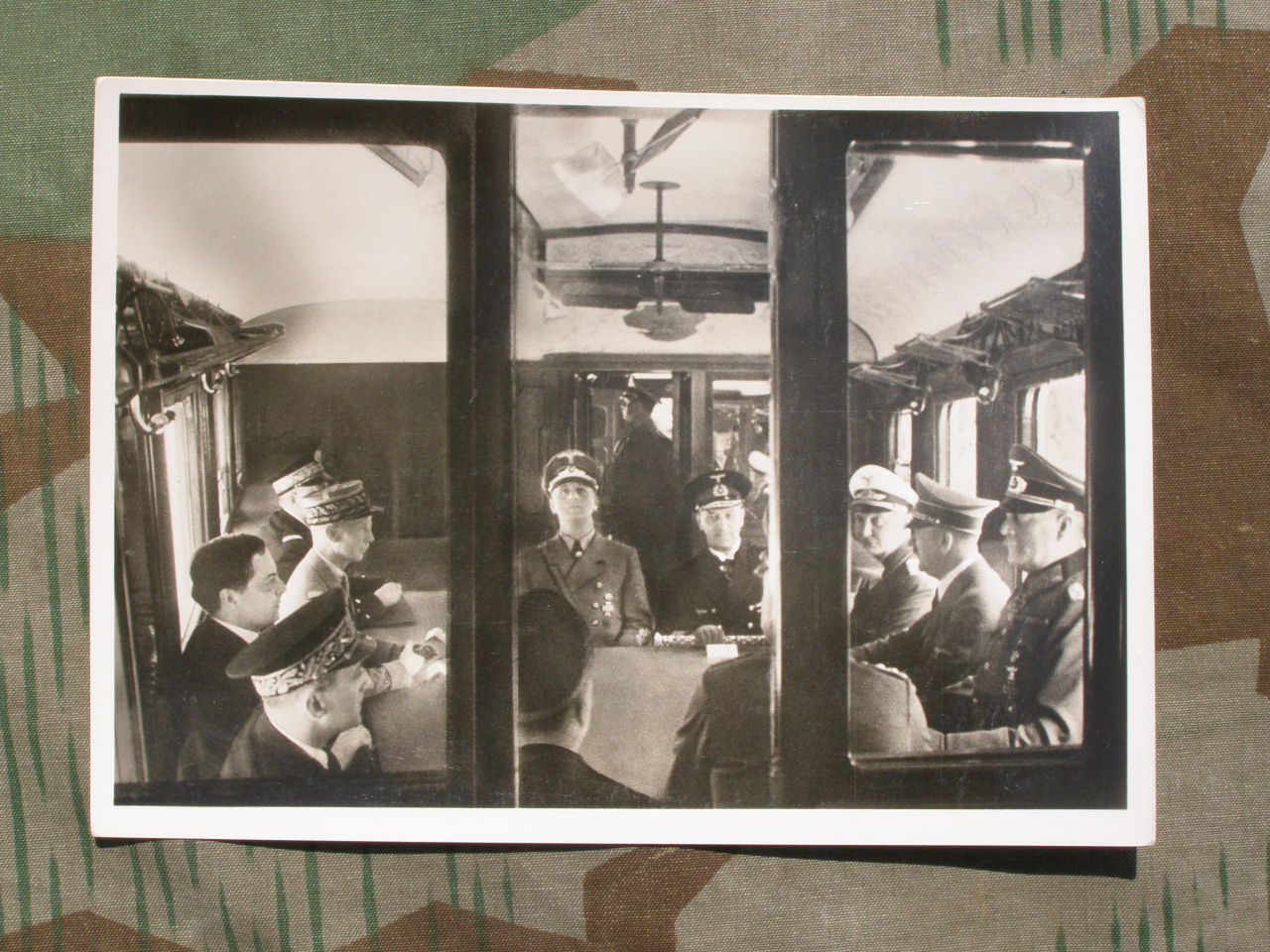 Postkartenfoto Kapitulation Frankreichs, Compiegne