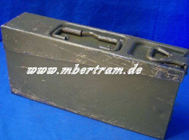 Wehrmachts Gurtkasten MG 42/MG 34. Stahlblech.