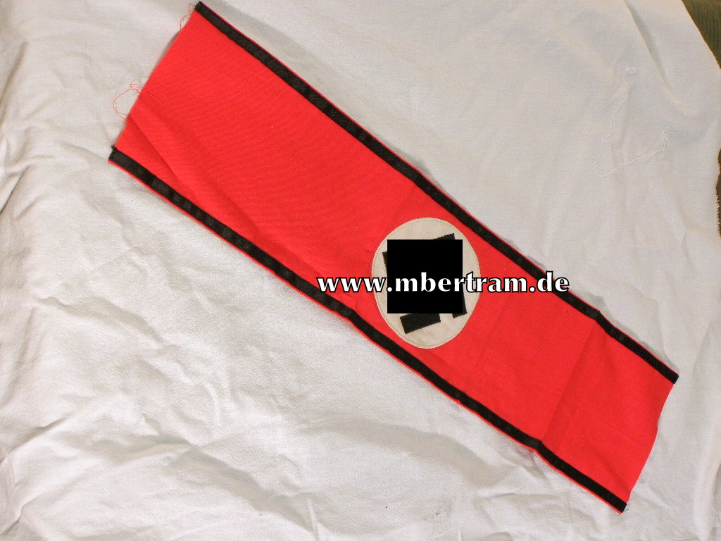 Armbinde Allgemeine SS , mehrteiliges Stück, ungetragen