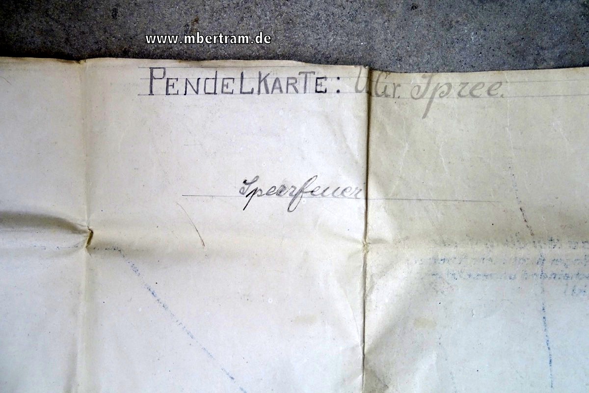 17467-10 Artillerie Frontkarte Verdun 1918 mit eingedruckten und handschriftlichen Einträgen