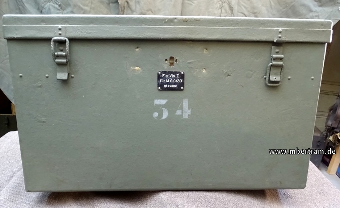 Kriegsmarine Transportkiste für Flak Visier 2 für U-Boot 20 mm Flak C/30