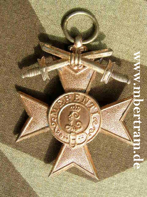 Bayern: Militär-Verdienstkreuz 4. Kl. m. Schwertern o.Band