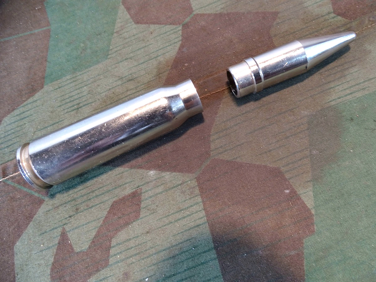 Bundeswehr 20 mm Exerzierpatrone, Übungsmunition EX- MN 71