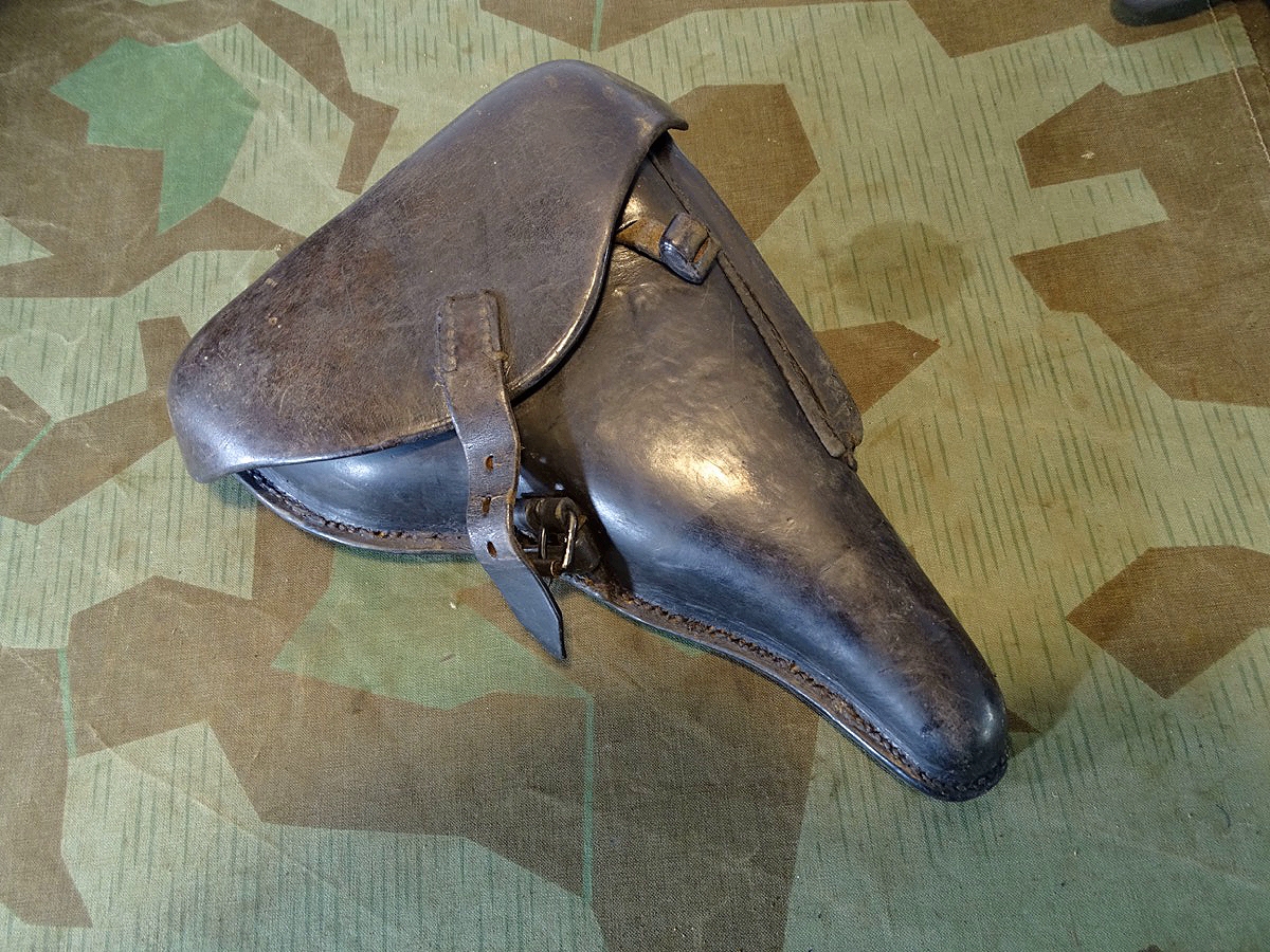 Wehrmacht / Waffen SS, P 08 Koffertasche, Hst.:  Auwaerter & Bube AG Stuttgart, 1936,  WaA Adler