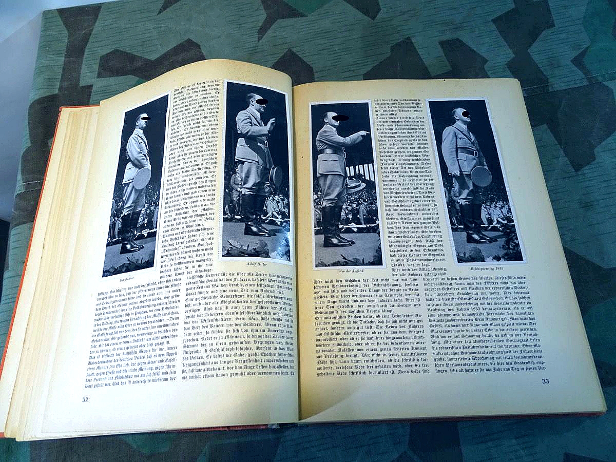 SAMMELBILDER ALBUM ADOLF HITLER,1936, mittlerer Zustand SAMMELBILDER ALBUM ADOLF HITLER,1936, mittlerer Zustand