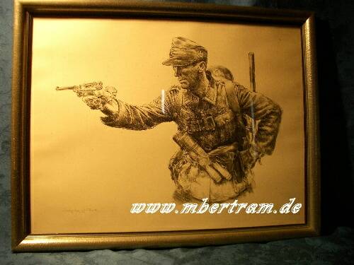 Geschenk v.Dietl a.den ehem. Pol.Präs. Dortmund. Portrait
