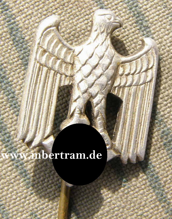 Deutsche Wehrmacht - Heer (WH) , Zivilabzeichen, versilbert