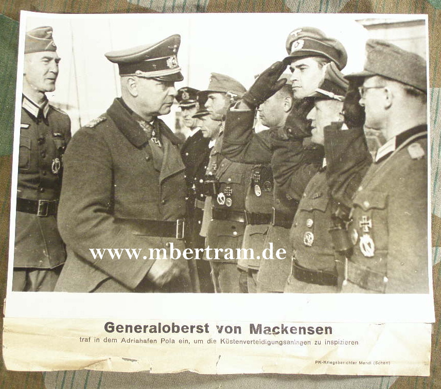 RK Träger Gen.Ob. v. Mackensen, Stellungen Pola a.d.Adria