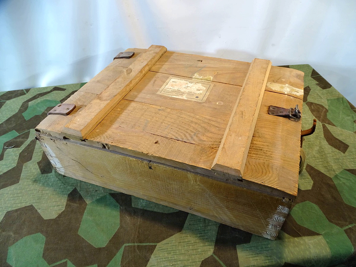 Sehr frühe Bundeswehr Munitionskiste für MG 42 Munition cal. 7,62, 1958