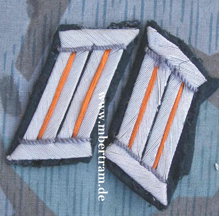 Paar Kragenspiegel Offizier Feldgendarmerie, Wehrmacht