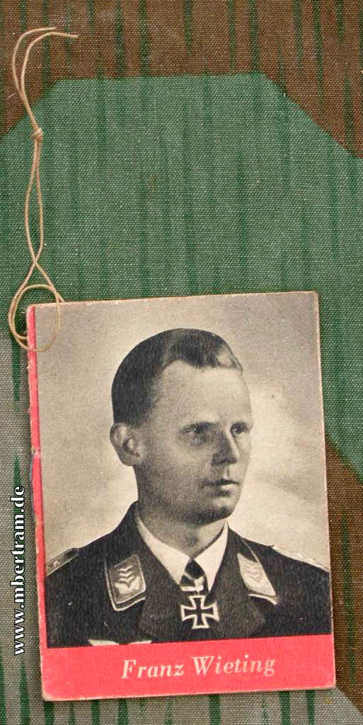 WHW Büchlein Ritterkreuzträger LW Hptm. Franz Wieting