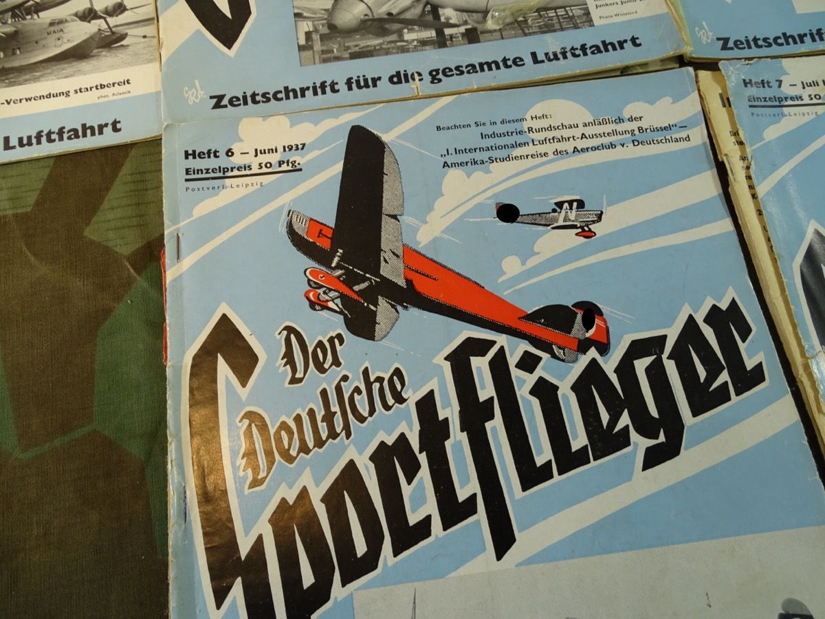 6 Ausgaben Der Deutsche Sportflieger 1937 6 Ausgaben Der Deutsche Sportflieger 1937