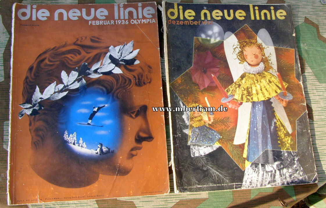 11168-4 22 ehem. hochwertige Zeitschriften " Die neue Linie" 1935-43