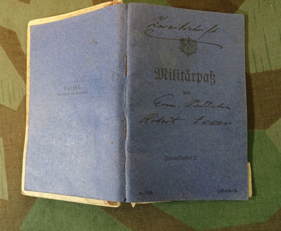 Militärpass u. Ers. Res. Pass 1915-1918- 1.Weltkrieg, Flandern, Somme, Armierungs Btl. 10, 3. Cp. Militärpass u. Ers. Res. Pass 1915-1918- 1.Weltkrieg, Flandern, Somme, Armierungs Btl. 10, 3. Cp.
