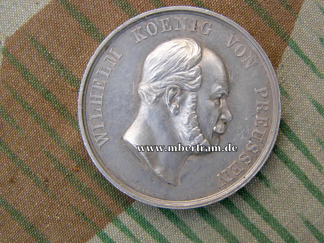 Schieß-Preismedaille Kaiser und König Wilhelm I. 1861