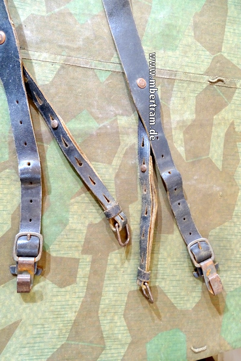 20239-7 Wehrmacht Y-Riemen / Koppeltragegestell, Leder gut beweglich