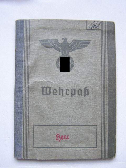 Wehrpass, 1942-7. Komp. Inf. Rgt. 48, 40-5.41 Sicherung Niederlande. Gefallen 1942-Demjansk