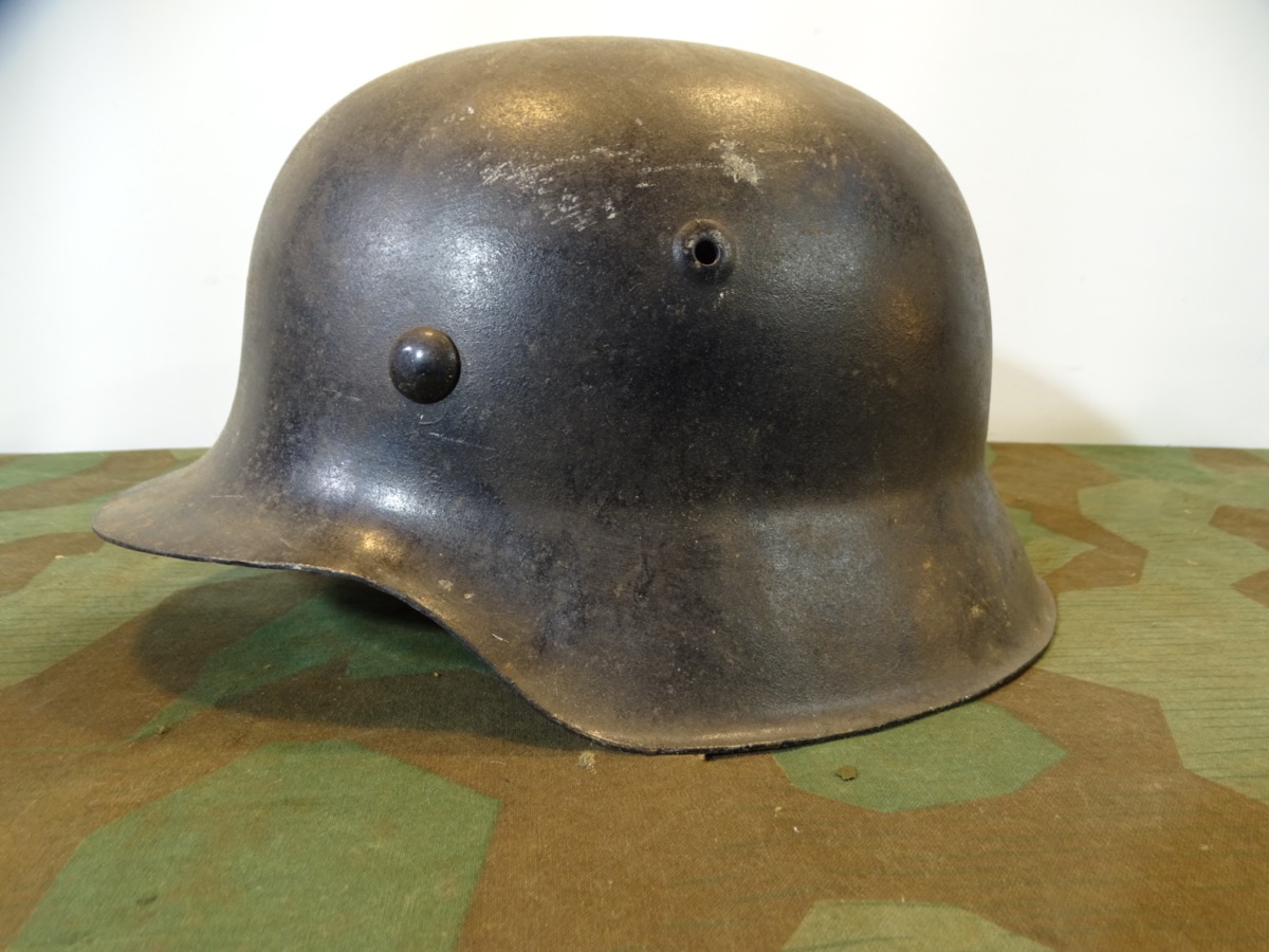 Wehrmachts Stahlhelm  M 42 weiterbenutzt bei Feuerwehr. Kp 66