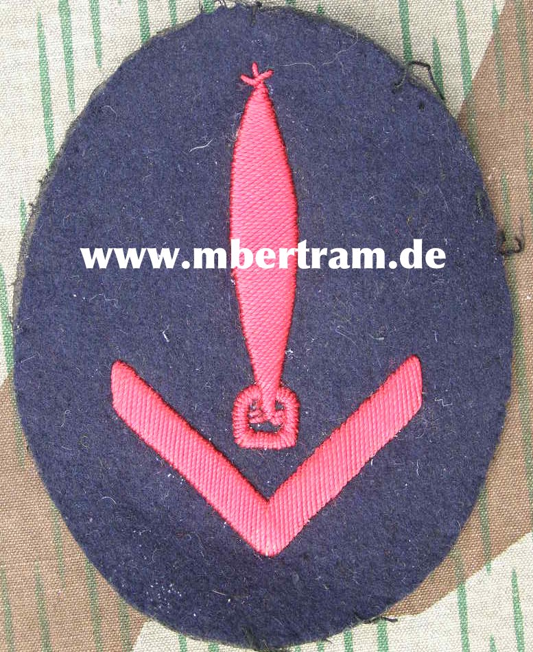Kriegsmarine, Ärmelabzeichen Torpedowaffenleitvormann, bl.