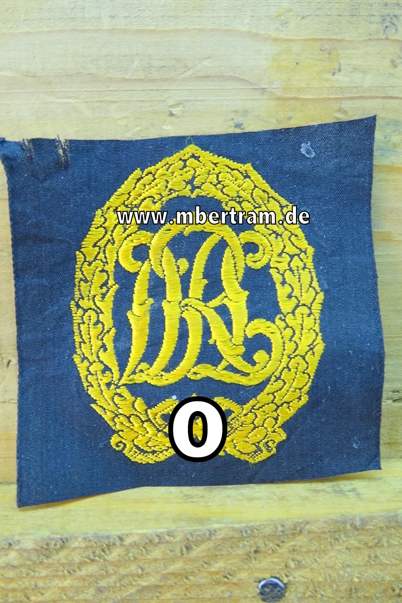 Reichssportabzeichen DRL in Gold - Stoffausführung
