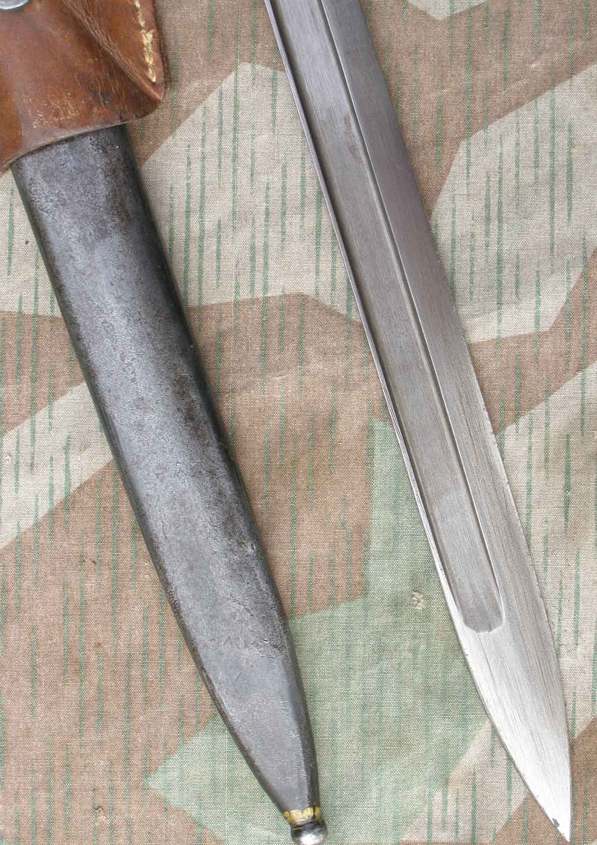 Steyr Bajonett M 95, Hst.:" MU" im Oval, Koppelschuh.